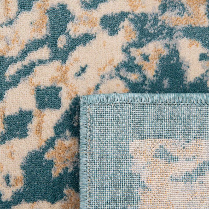 Copenhagen Dahlia Collection Area Rug -  Amager Rectangle Teal  lifestyle 15