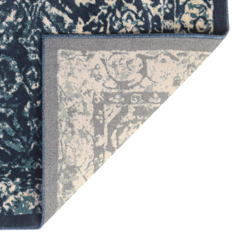 Copenhagen Dahlia Collection Area Rug -  Amager Rectangle Navy Blue  lifestyle 16