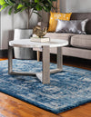 Copenhagen Dahlia Collection Area Rug -  Nørrebro Rectangle Navy Blue  lifestyle 13
