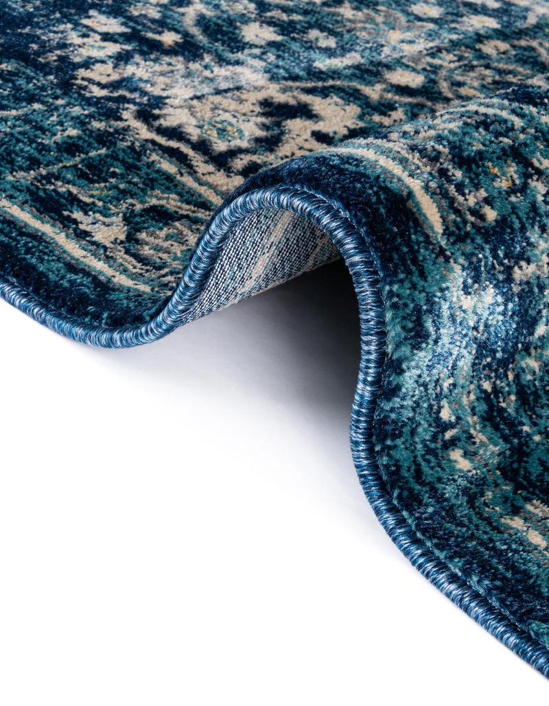 Copenhagen Dahlia Collection Area Rug -  Nørrebro Rectangle Navy Blue  lifestyle 31
