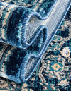 Copenhagen Dahlia Collection Area Rug -  Nørrebro Rectangle Navy Blue  lifestyle 38
