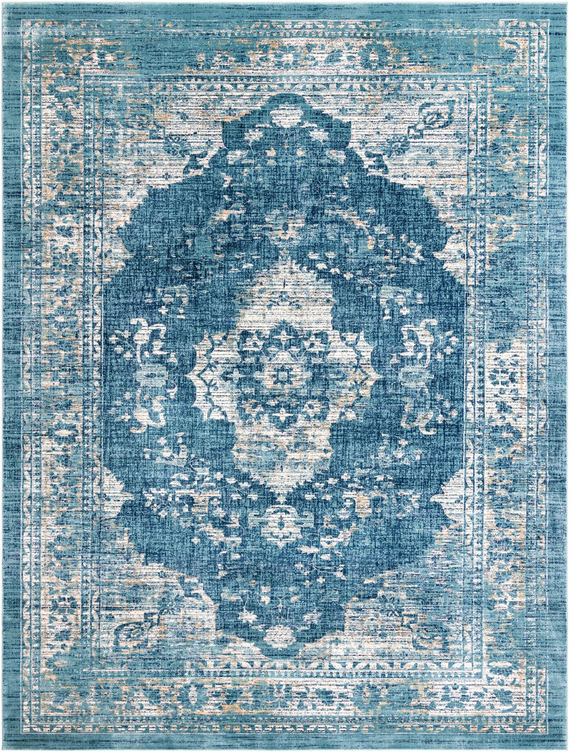 Copenhagen Dahlia Collection Area Rug -  Tårnby Rectangle Navy Blue Main