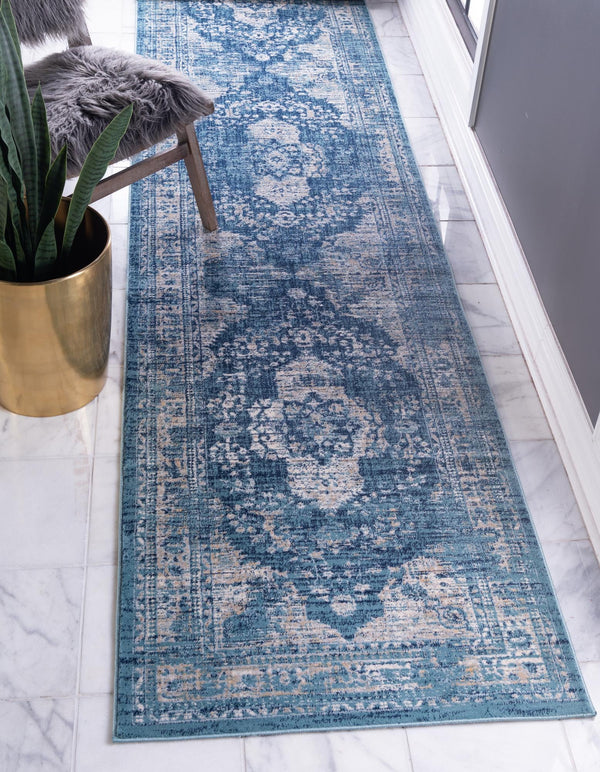 Copenhagen Dahlia Collection Area Rug -  Tårnby Runner Navy Blue  lifestyle 28