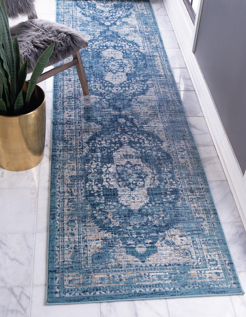 Copenhagen Dahlia Collection Area Rug -  Tårnby Runner Navy Blue  lifestyle 28