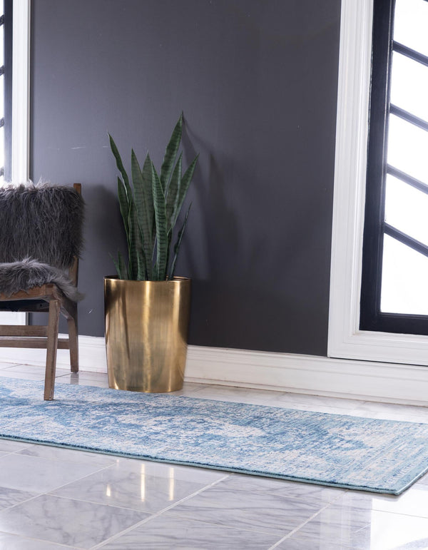 Copenhagen Dahlia Collection Area Rug -  Tårnby Runner Navy Blue  lifestyle 33