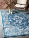 Copenhagen Dahlia Collection Area Rug -  Tårnby Rectangle Navy Blue  lifestyle 2