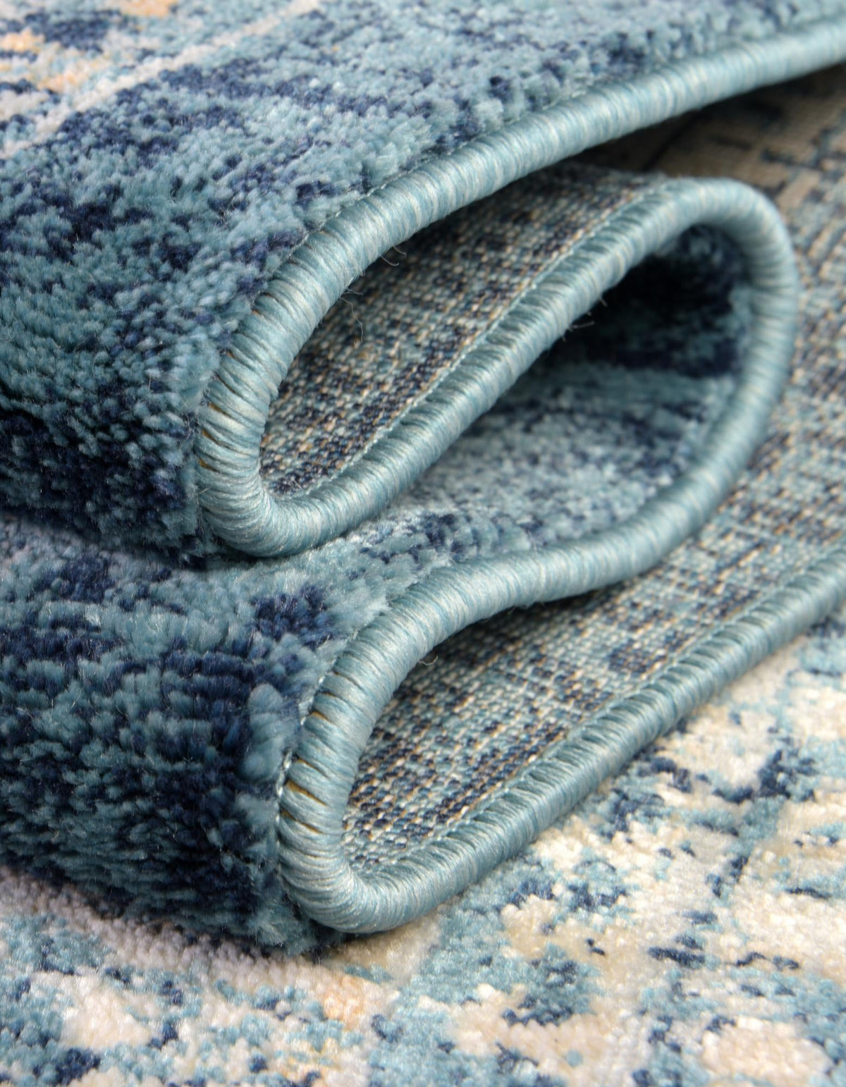 Copenhagen Dahlia Collection Area Rug -  Tårnby Rectangle Navy Blue  lifestyle 11