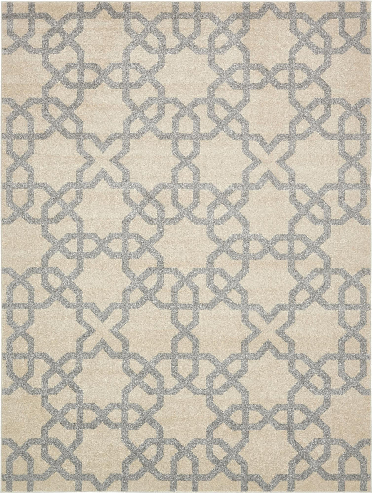 Lattice Gardens Collection Area Rug -  Botanicbay Rectangle Beige Main