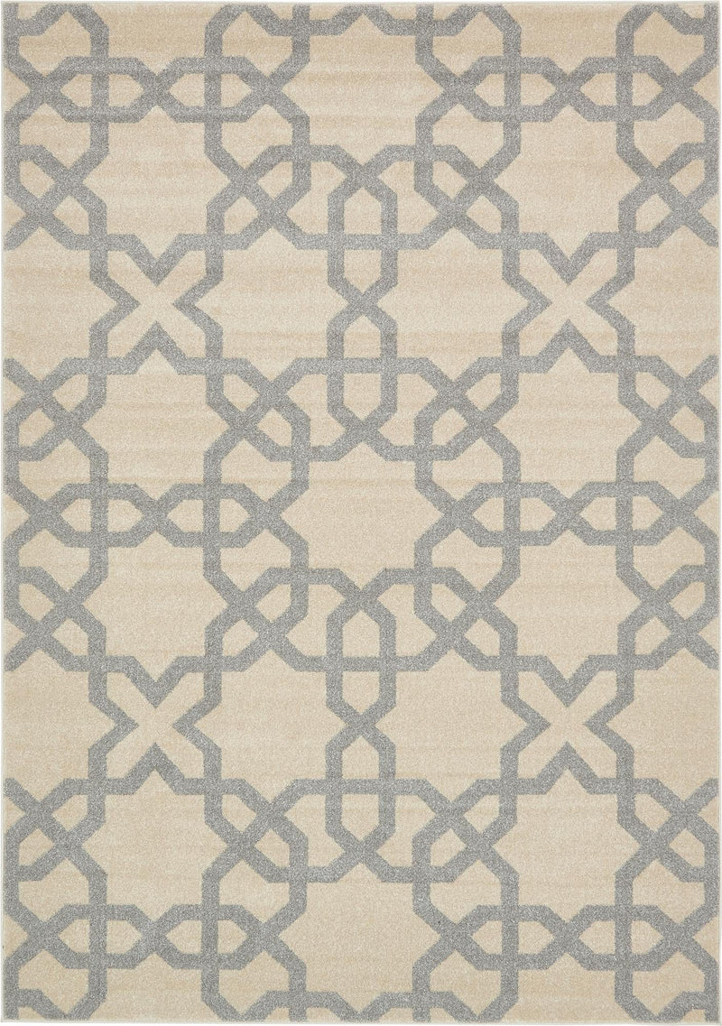 Lattice Gardens Collection Area Rug -  Botanicbay Rectangle Beige  lifestyle 2