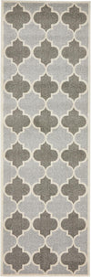 Lattice Gardens Collection Area Rug -  Arborhedge Runner Light Gray  lifestyle 14