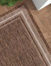Patio Perimeter Collection Area Rug - Veranda (Brown) Rectangle Brown  lifestyle 18