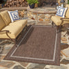 Patio Perimeter Collection Area Rug - Veranda (Brown) Rectangle Brown  lifestyle 54