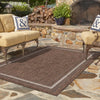 Patio Perimeter Collection Area Rug - Veranda (Brown) Rectangle Brown  lifestyle 55