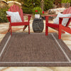 Patio Perimeter Collection Area Rug - Veranda (Brown) Rectangle Brown  lifestyle 57