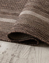 Terrace Fringe Collection Area Rug - Veranda (Brown) Rectangle Brown  lifestyle 4