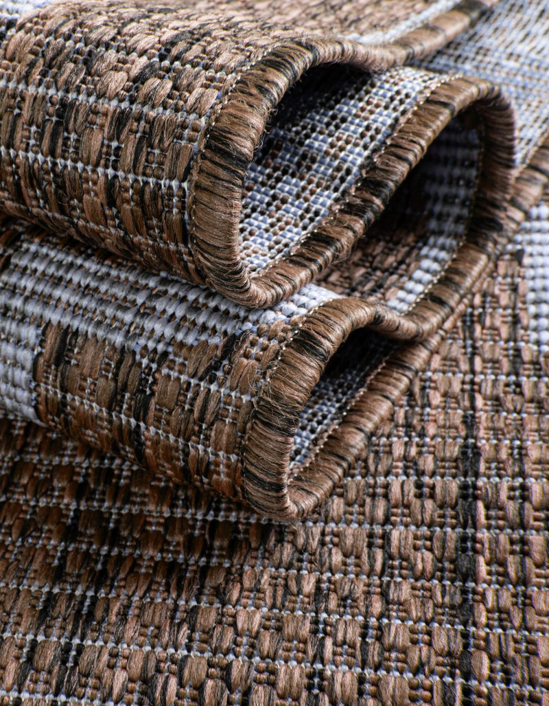 Savannah Pergola Collection Area Rug - Arbor (Brown) Round Brown  lifestyle 53