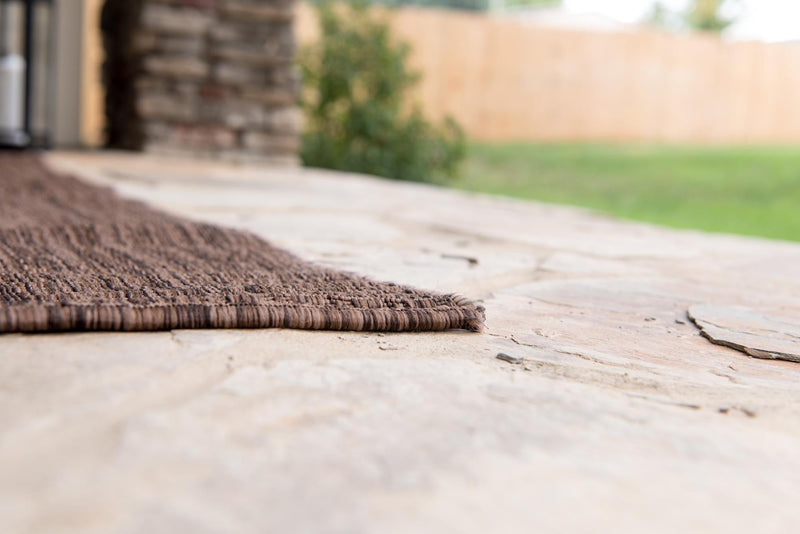 Seaside Serenity Collection Area Rug - Veranda (Light Brown) Rectangle Light Brown  lifestyle 5
