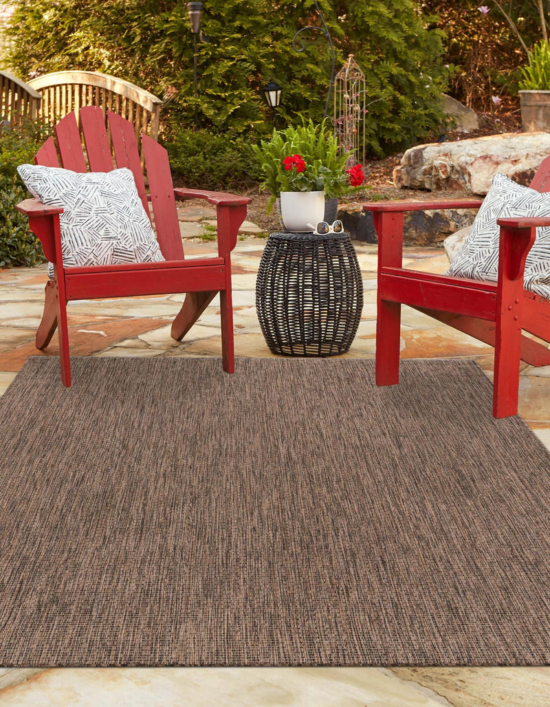 Patio Perfection Collection Area Rug - Veranda (Light Brown) Rectangle Light Brown  lifestyle 29