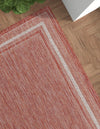 Patio Perimeter Collection Area Rug - Veranda (Rust Red) Rectangle Rust Red  lifestyle 16