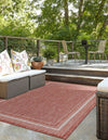 Patio Perimeter Collection Area Rug - Veranda (Rust Red) Rectangle Rust Red  lifestyle 19