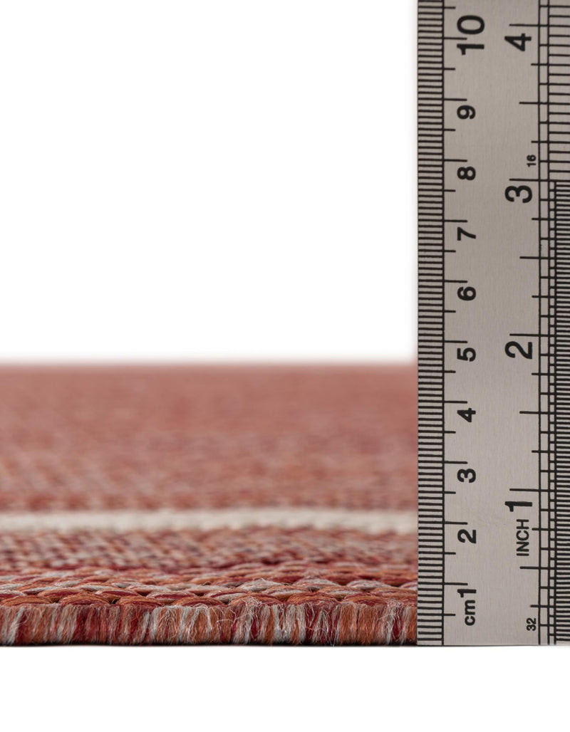Patio Perimeter Collection Area Rug - Veranda (Rust Red) Rectangle Rust Red  lifestyle 30