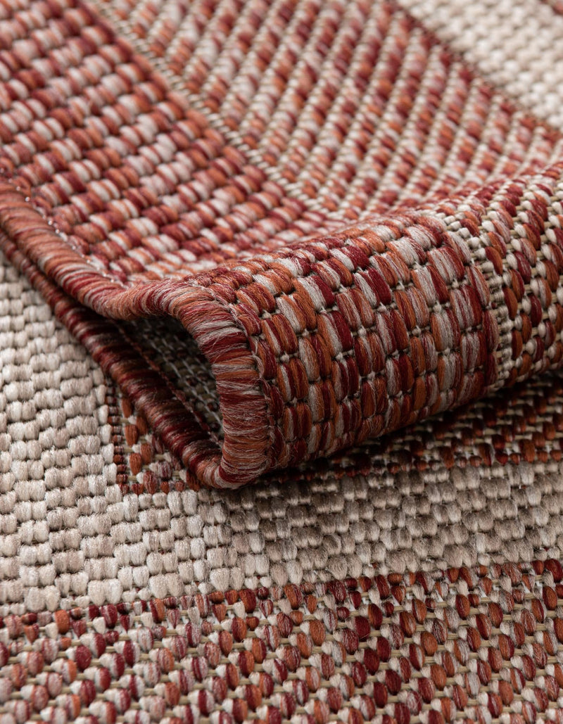 Patio Perimeter Collection Area Rug - Veranda (Rust Red) Rectangle Rust Red  lifestyle 32