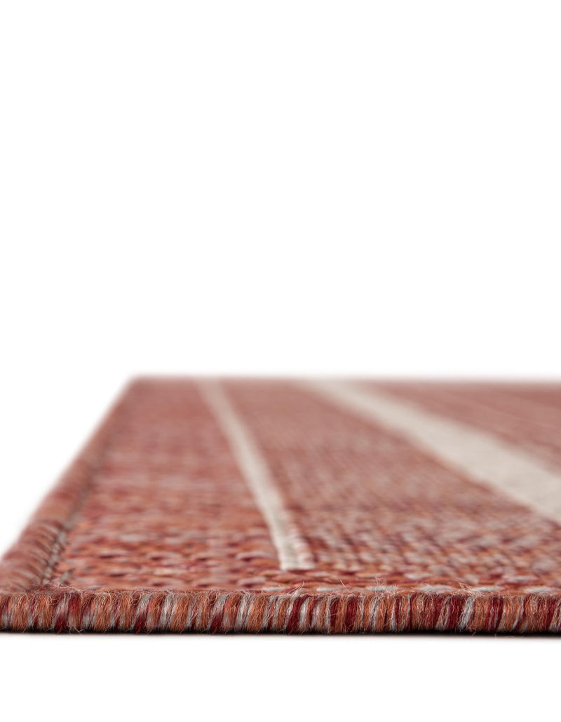 Patio Perimeter Collection Area Rug - Veranda (Rust Red) Rectangle Rust Red  lifestyle 34