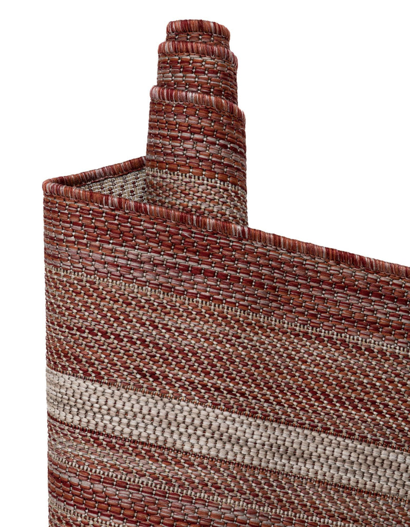Patio Perimeter Collection Area Rug - Veranda (Rust Red) Rectangle Rust Red  lifestyle 39