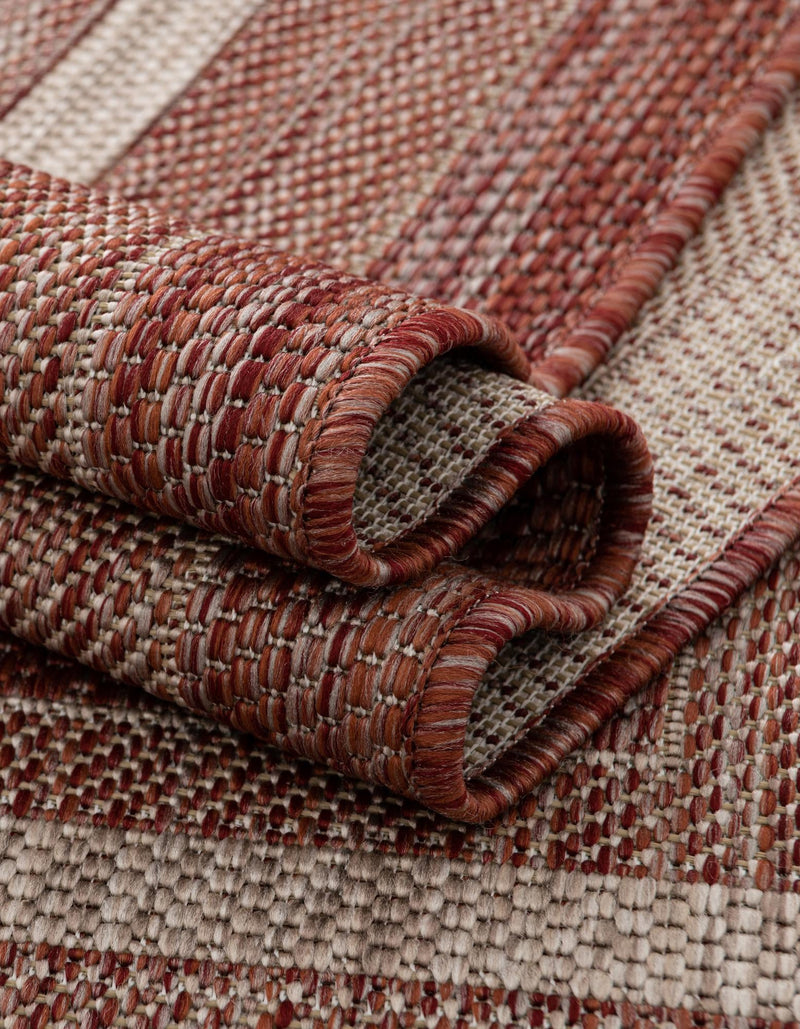 Patio Perimeter Collection Area Rug - Veranda (Rust Red) Rectangle Rust Red  lifestyle 41