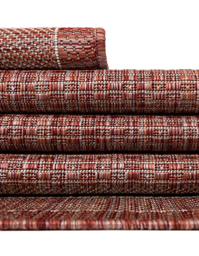 Patio Perimeter Collection Area Rug - Veranda (Rust Red) Rectangle Rust Red  lifestyle 42