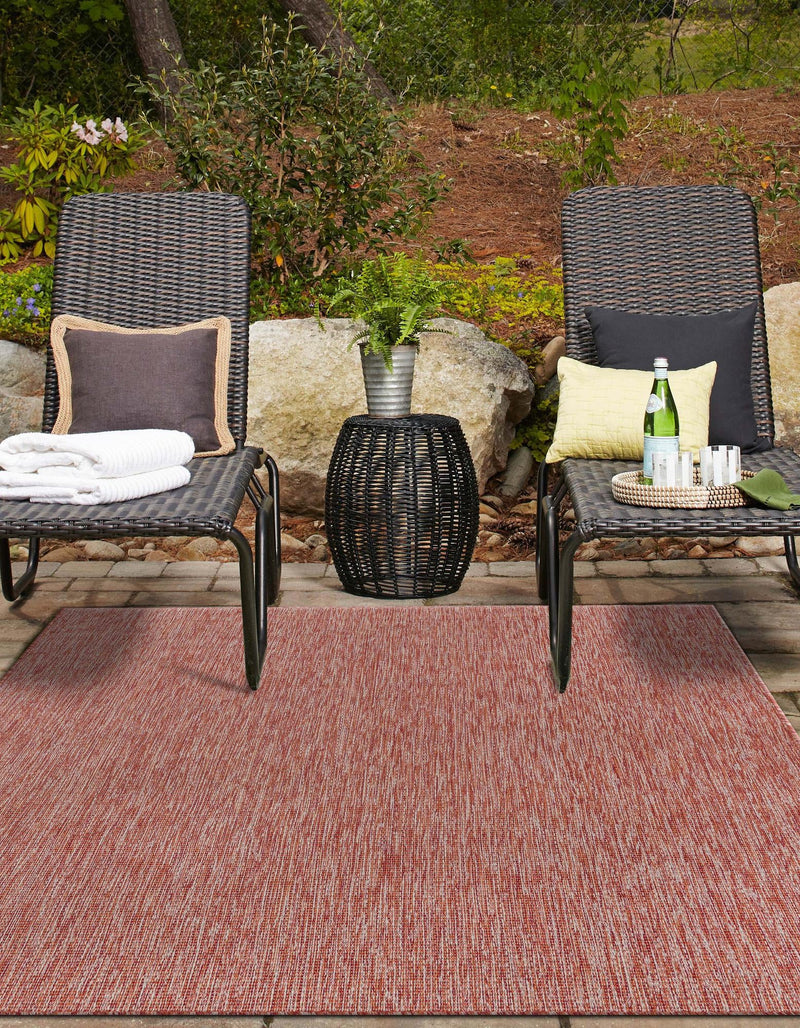 Patio Perfection Collection Area Rug - Veranda (Rust Red) Rectangle Rust Red  lifestyle 10
