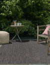Seaside Serenity Collection Area Rug - Veranda (Black) Rectangle Black  lifestyle 5