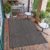 Patio Perfection Collection Area Rug - Veranda (Black) Rectangle Black  lifestyle 17