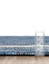 Terrace Fringe Collection Area Rug - Veranda (Blue) Rectangle Blue  lifestyle 41