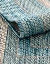 Patio Perimeter Collection Area Rug - Veranda (Aquamarine) Rectangle Aquamarine  lifestyle 17