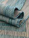 Terrace Fringe Collection Area Rug - Veranda (Aquamarine) Rectangle Aquamarine  lifestyle 24