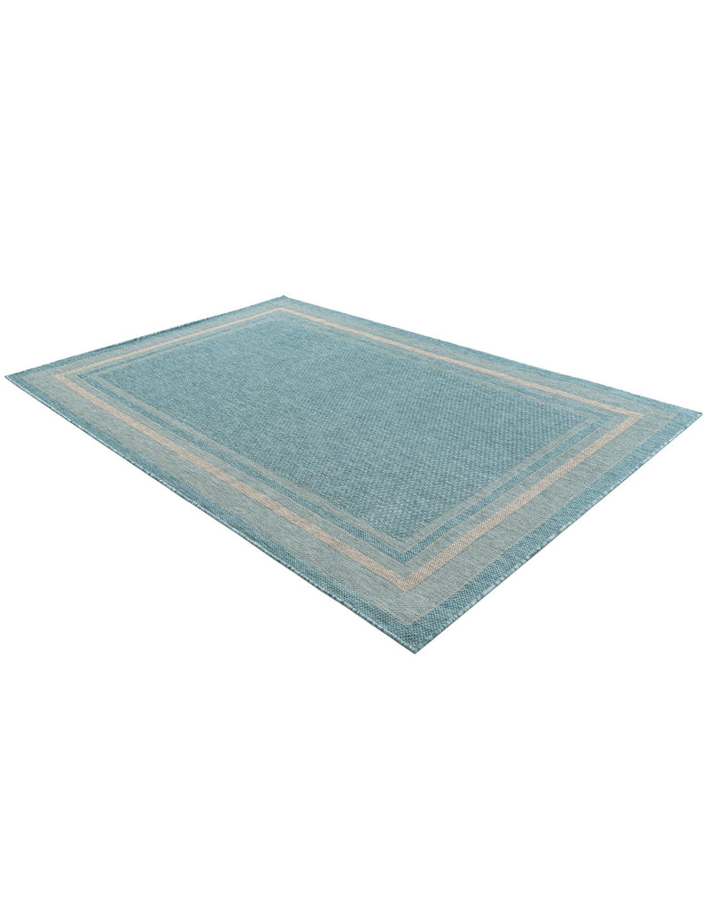 Terrace Fringe Collection Area Rug - Veranda (Aquamarine) Rectangle Aquamarine  lifestyle 4