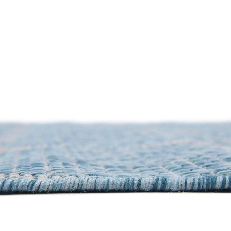Garden Lattice Oasis Collection Area Rug - Arbor (Aquamarine) Rectangle Aquamarine  lifestyle 18