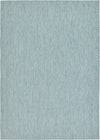 Patio Perfection Collection Area Rug - Veranda (Aquamarine) Rectangle Aquamarine Main