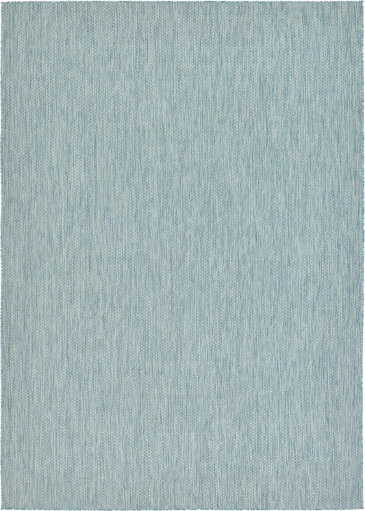 Patio Perfection Collection Area Rug - Veranda (Aquamarine) Rectangle Aquamarine Main