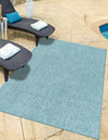 Patio Perfection Collection Area Rug - Veranda (Aquamarine) Rectangle Aquamarine  lifestyle 9