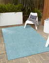 Patio Perfection Collection Area Rug - Veranda (Aquamarine) Rectangle Aquamarine  lifestyle 10
