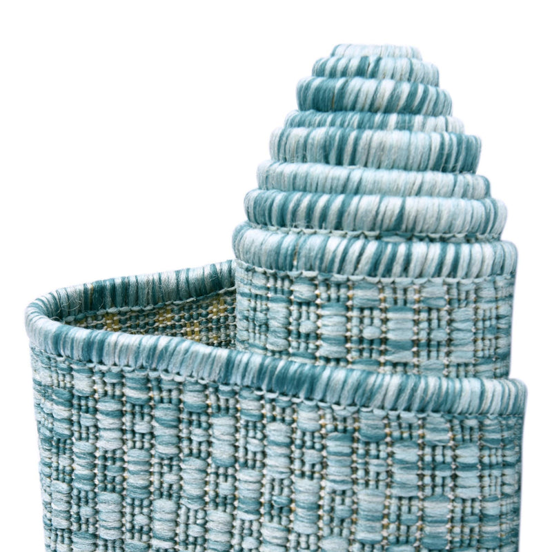 Seaside Serenity Collection Area Rug - Veranda (Aquamarine) Runner Aquamarine  lifestyle 73