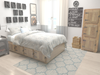 Garden Lattice Oasis Collection Area Rug - Arbor (Gray) Rectangle Gray  lifestyle 33