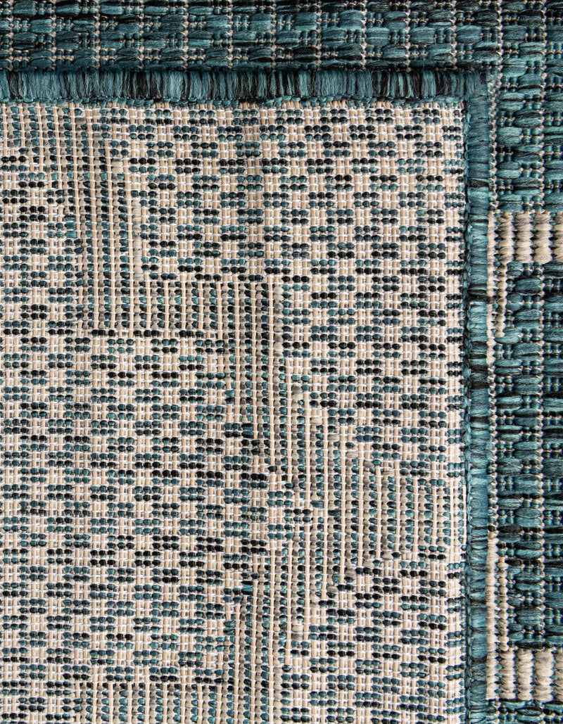 Savannah Pergola Collection Area Rug - Arbor (Teal) Rectangle Teal  lifestyle 39