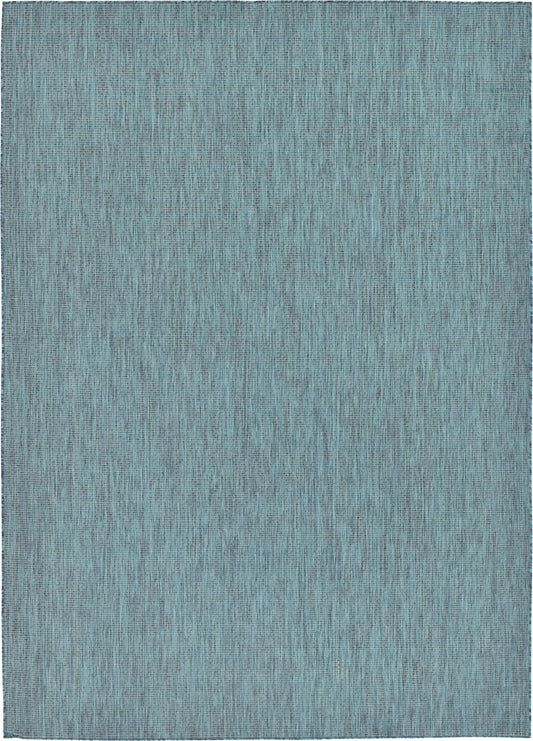 Patio Perfection Collection Area Rug - Veranda (Teal) Rectangle Teal Main