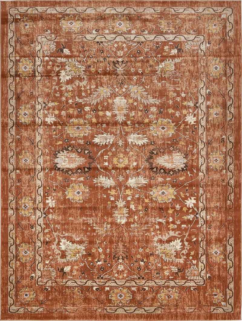 Copenhagen Dahlia Collection Area Rug -  Nørrebro Rectangle Brick Red  lifestyle 4