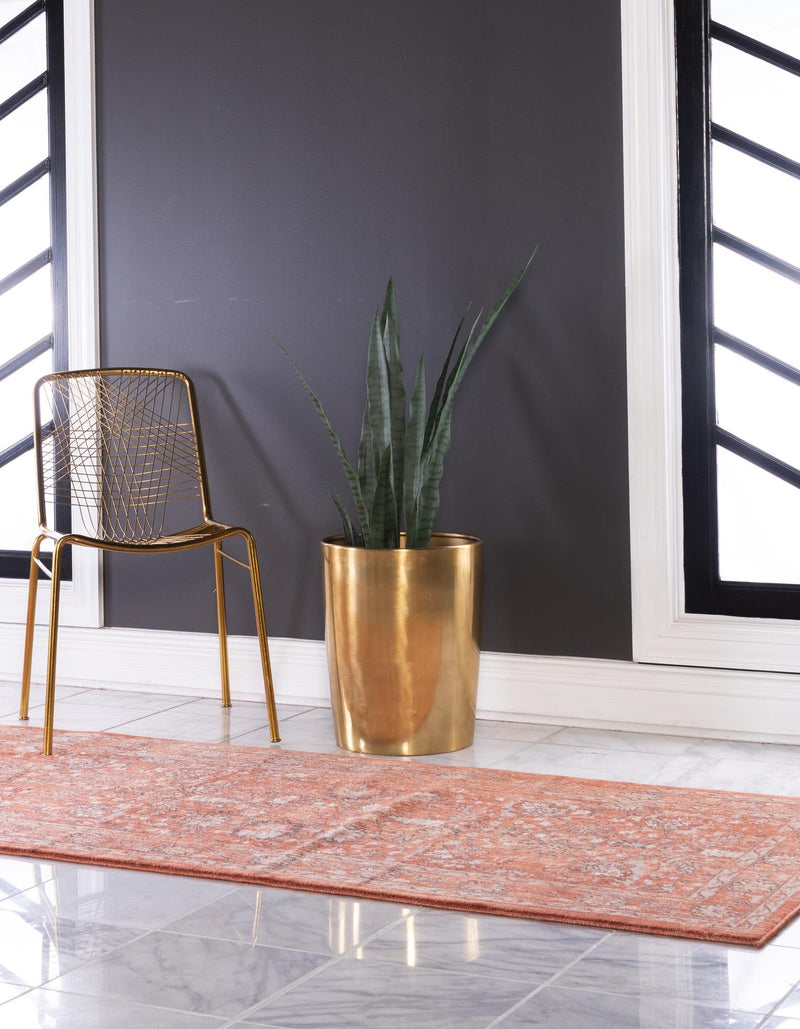 Copenhagen Dahlia Collection Area Rug -  Nørrebro Runner Brick Red  lifestyle 72