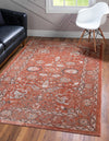 Copenhagen Dahlia Collection Area Rug -  Nørrebro Rectangle Brick Red  lifestyle 6