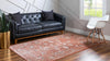 Copenhagen Dahlia Collection Area Rug -  Nørrebro Rectangle Brick Red  lifestyle 9